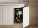 Mobile lavabo curvo Archeda, collezione Tulle - Apertura verso l'interno