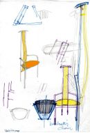 sedia / chair, Poggi, 1980 © Archivio Studio Magistretti, Fondazione Vico Magistretti