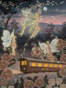 Una delle illustrazioni della carrozza, create dall'artista Yukiko Noritake.