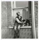 David & cat c.1956, Credit David Bowie Estate