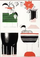 Ettore Sottsass Locandina della mostra di ceramiche Il Sestante 1367x1920.