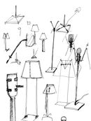 Costanza Lamp, sketches by Paolo Rizzatto