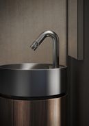 Miscelatore Sole per lavabo a parete, finitura caffè spazzolato