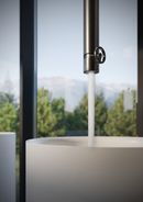 Miscelatore Sole per lavabo a parete, finitura caffè spazzolato