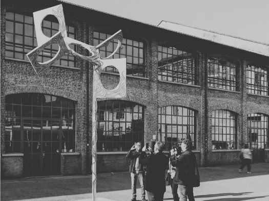 'Cerchi di Pace', installazione itinerante - Progetto originale Albini, Helg e Steiner per le Olimpiadi Invernali di Cortina del '56