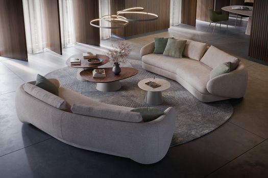 Craig by Cattelan Italia, modulo curvo