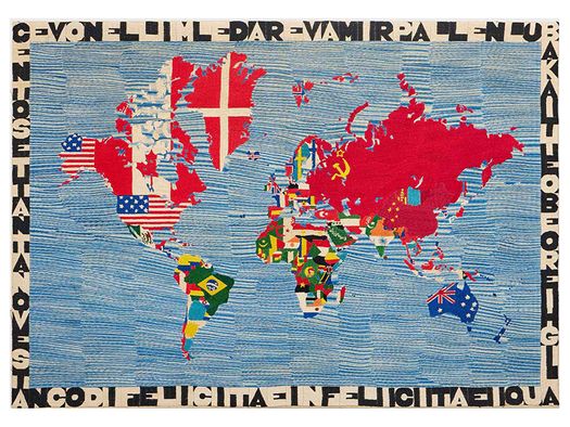 Alighiero Boetti, Mappa, 1979. © Alighiero Boetti. Courtesy of Ben Brown Fine Arts, London
