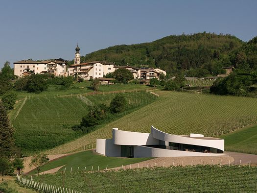 CANTINA MONCALISSE, UNA FORMA IPOGEA SCOLPISCE IL PAESAGGIO DEL MONTE CALISIO