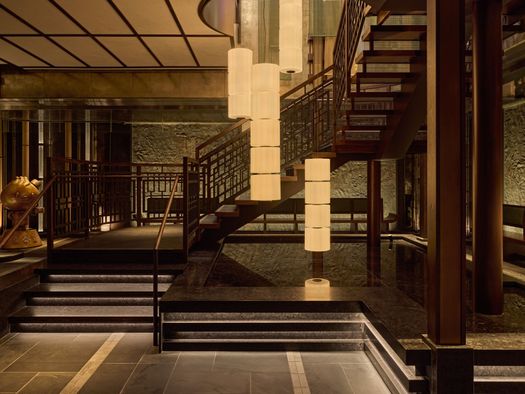 Lampade Column di A-N-D al ristorante Din Tai fung, New York - Ph. Jason Varney