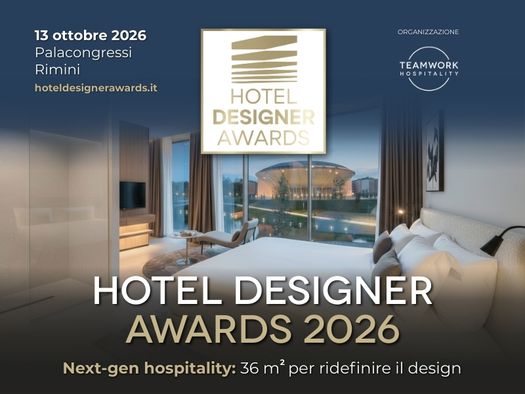 HOTEL DESIGNER AWARDS 2026 CERCA IDEE PER LA STANZA D’ALBERGO DEL FUTURO