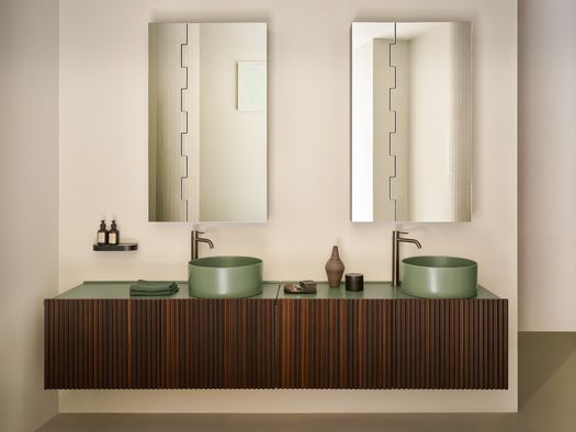 IL MOBILE LAVABO DELFO DI CERAMICA CIELO IN UNA NUOVA DECLINAZIONE