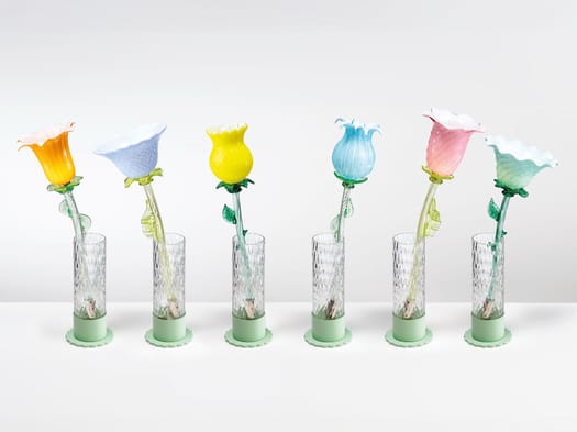 Flowers in Wonderland, lampade da tavolo Multiforme, design Alessandra Baldereschi