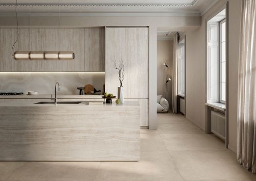 IL MARMO RIVIVE NELLE LASTRE CERAMICHE RAGNO