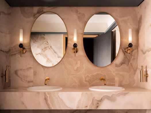 Rubinetteria Ritmonio nei bagni della Taverna Anema e Core - Ph. Dario Borruto