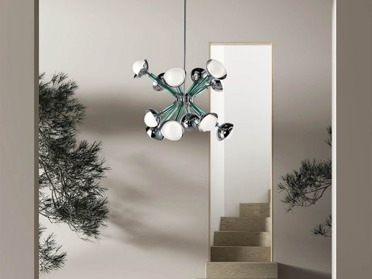 Stimma, lampadario Multiforme, design Debonademeo