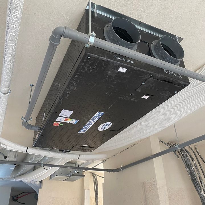 Qualità dell’aria ottimale in una nuova villa, con la VMC di Wavin Italia