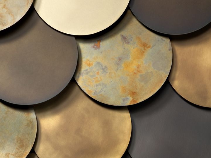 Rivestimenti in metallo De Castelli, collezione Circle Wall