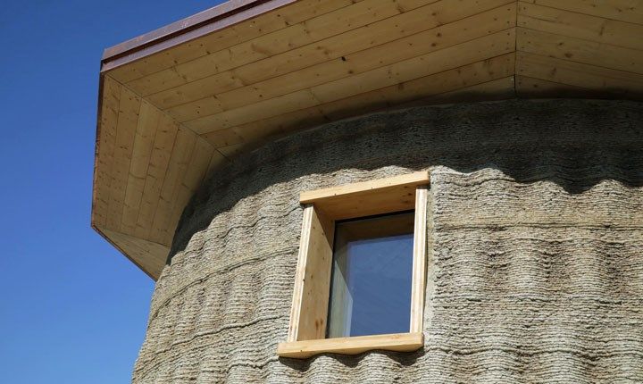 Gaia, la prima casa fatta di terra e stampata in 3D