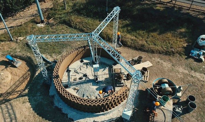 Gaia, la prima casa fatta di terra e stampata in 3D