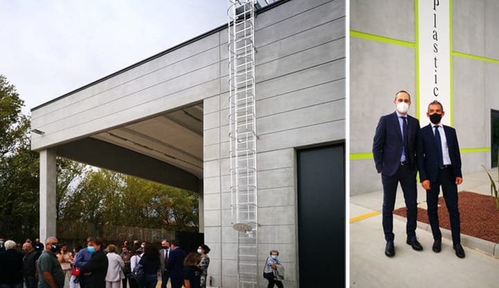 3 inaugurazioni di edifici Baraclit simbolo dell’Italia che non si ferma