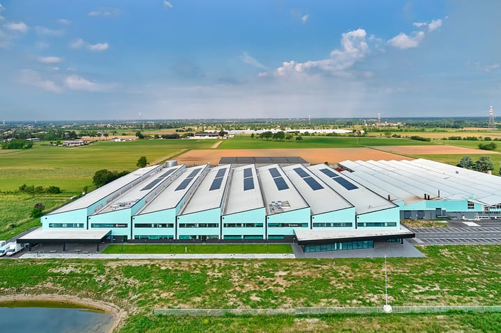 Baraclit per il nuovo stabilimento Bianchi a Treviglio 