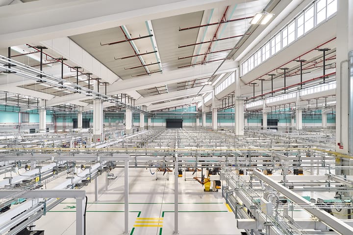 Baraclit per il nuovo stabilimento Bianchi a Treviglio 