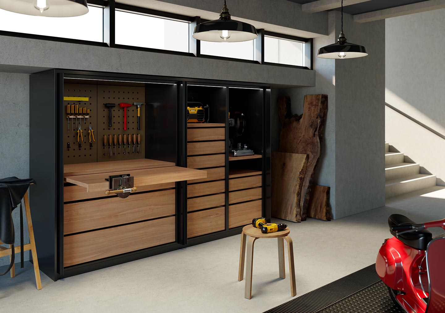 The most advanced pocket door system Exedra by Salice