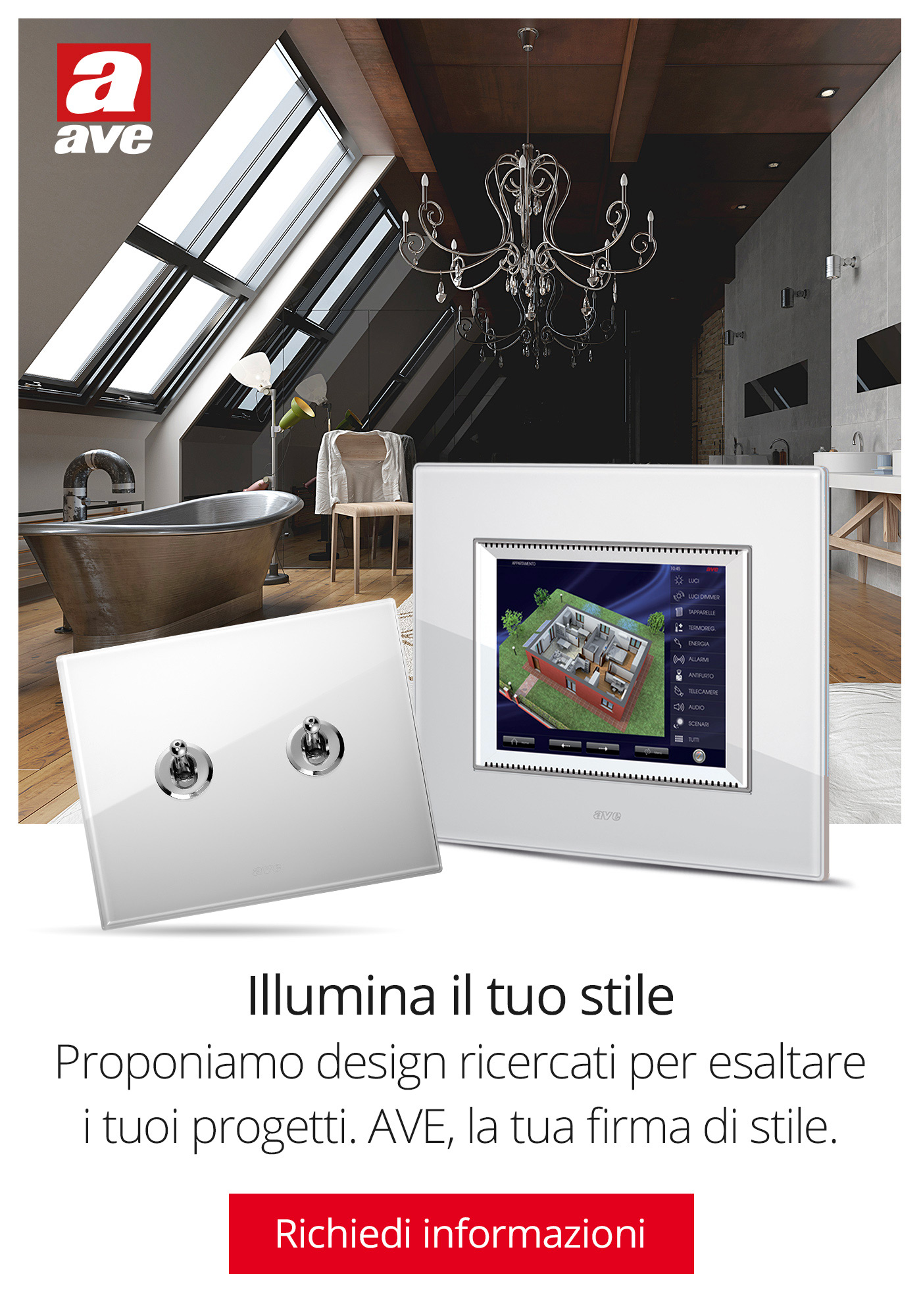Illumina il tuo stile con il design e la tecnologia AVE!
