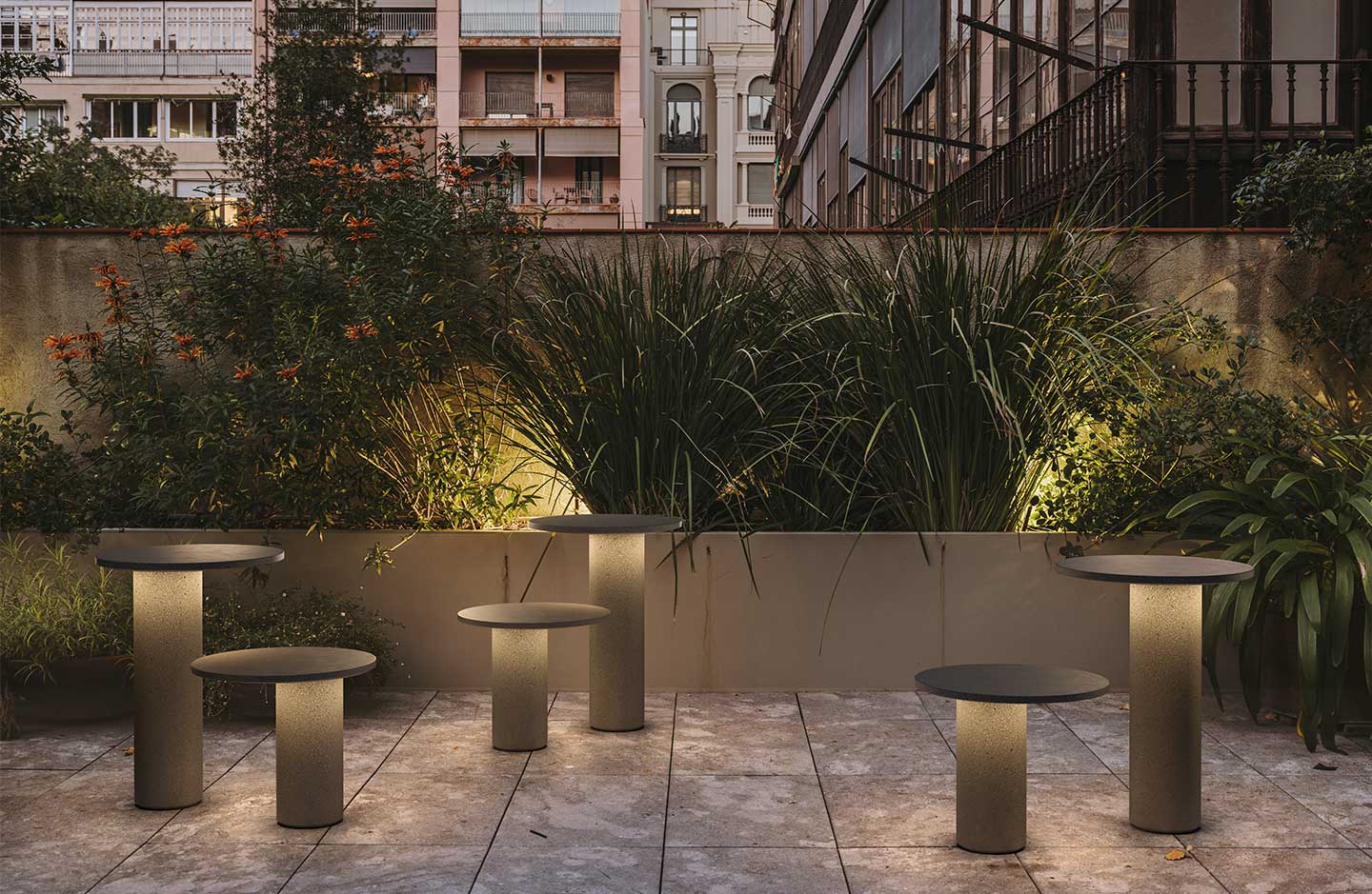 LEDS C4 Outdoor lighting new collections blended with landscapes