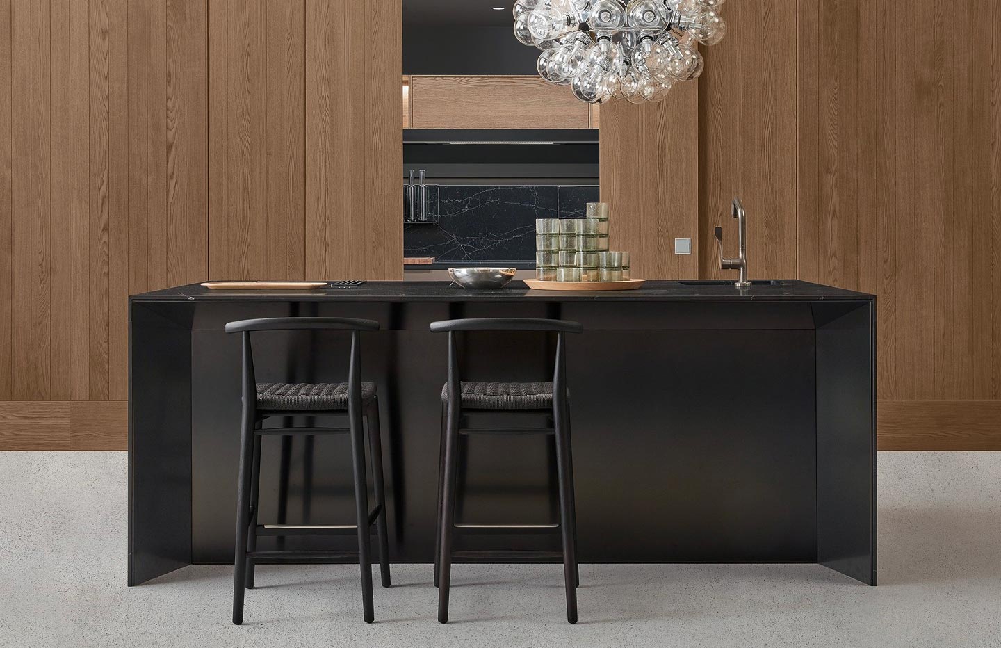 Arclinea Thea, the handlefree kitchen design by Antonio Citterio