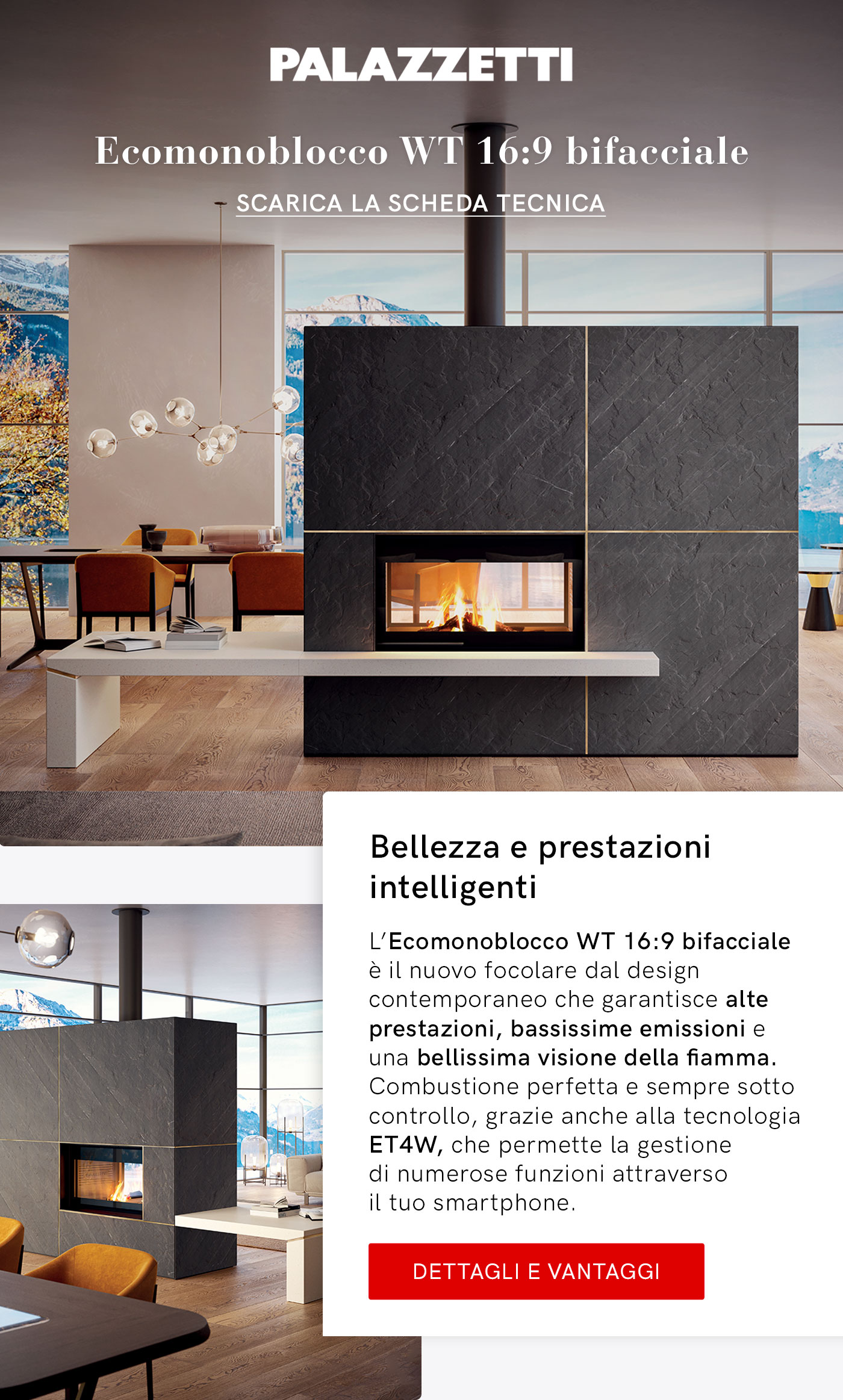 Palazzetti Ecomonoblocco WT 16:9