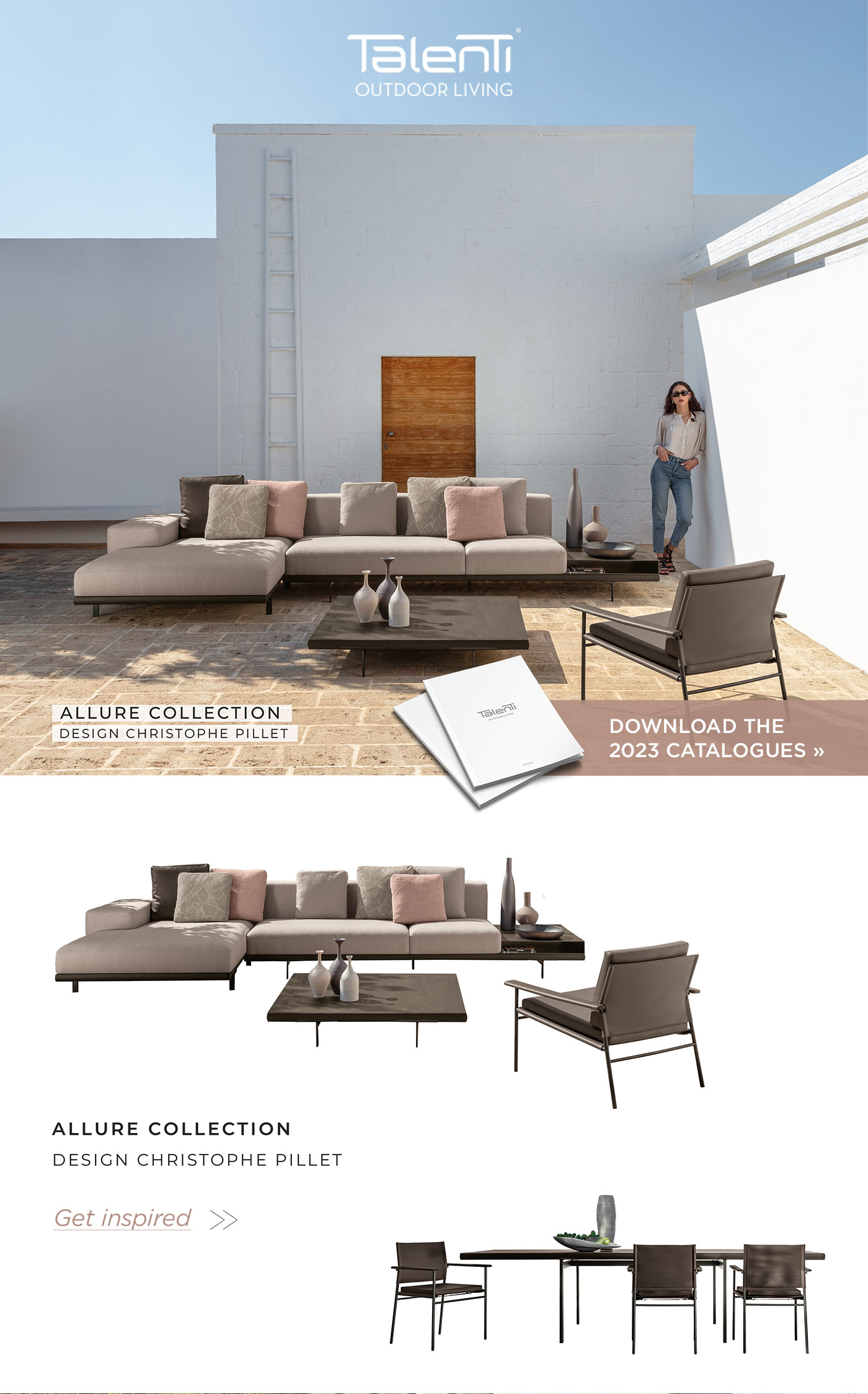 Talenti outdoor furniture modularity, sharing and functionality