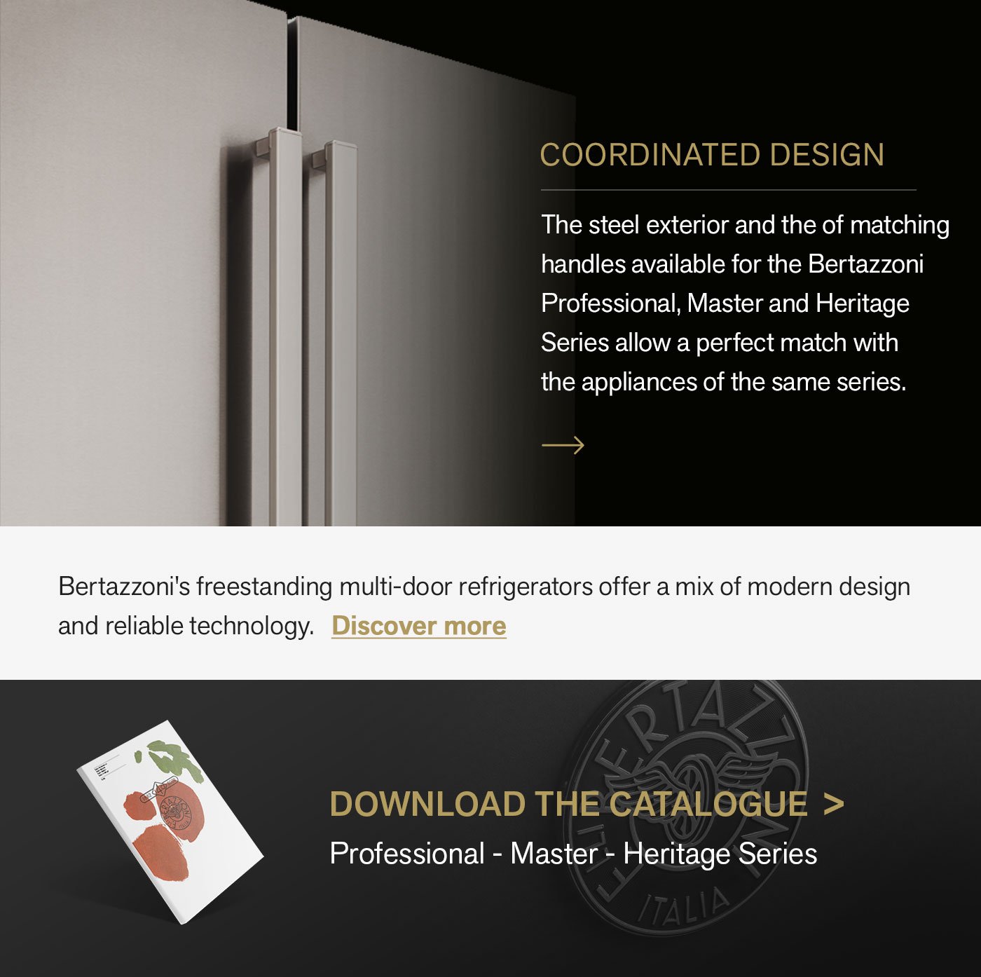 Bertazzoni multidoor refrigerators modern design and reliable
