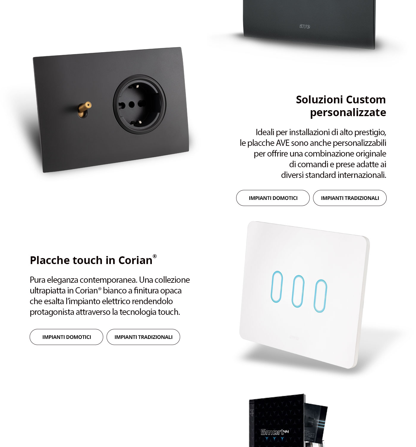 Interruttori da collezione AVE per i tuoi progetti