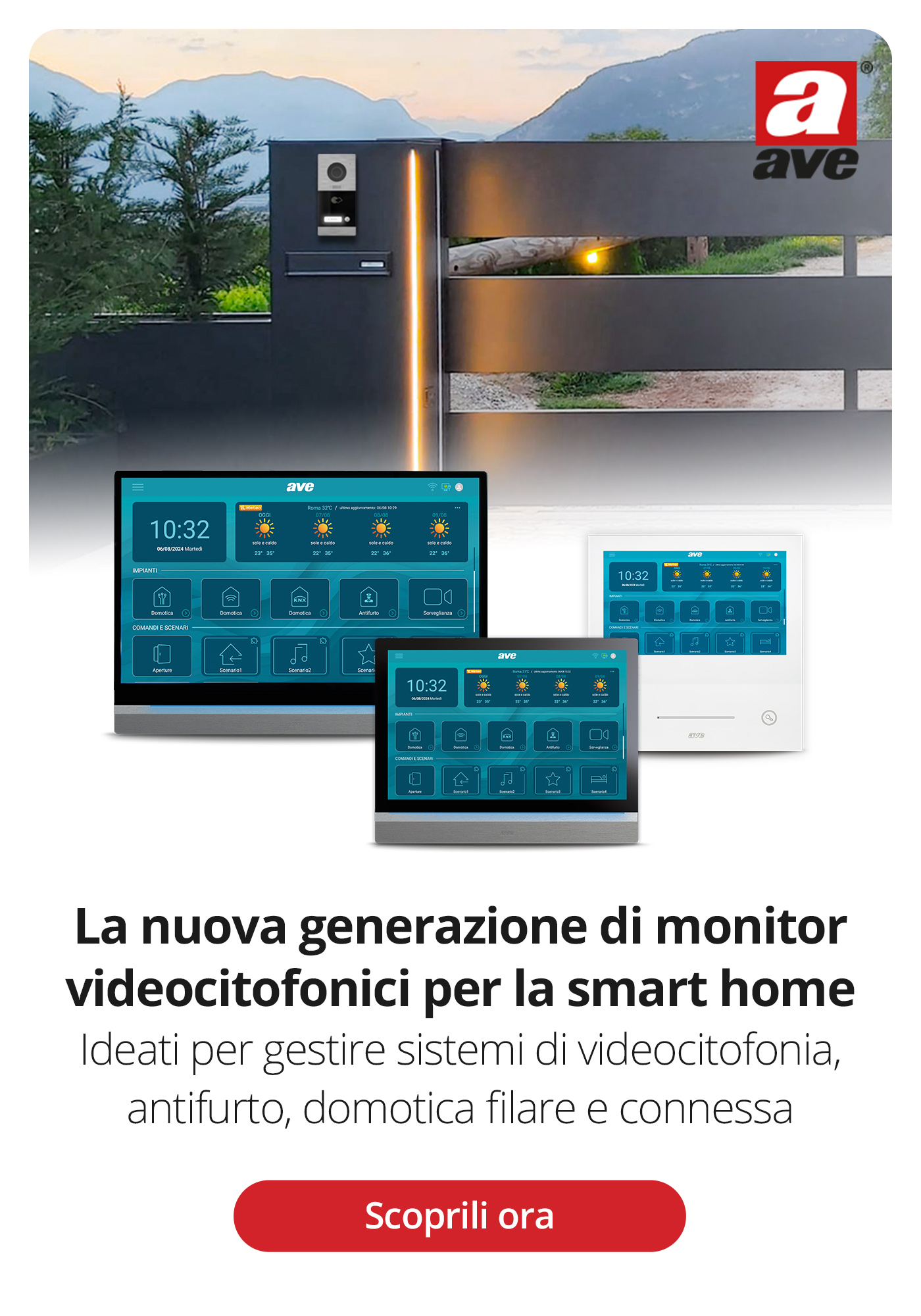 AVE: Nuova Generazione di Monitor Videocitofonici per la Smart Home