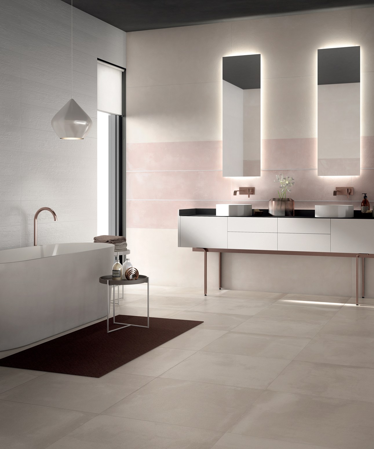Hints of post-industrial plaster + concrete