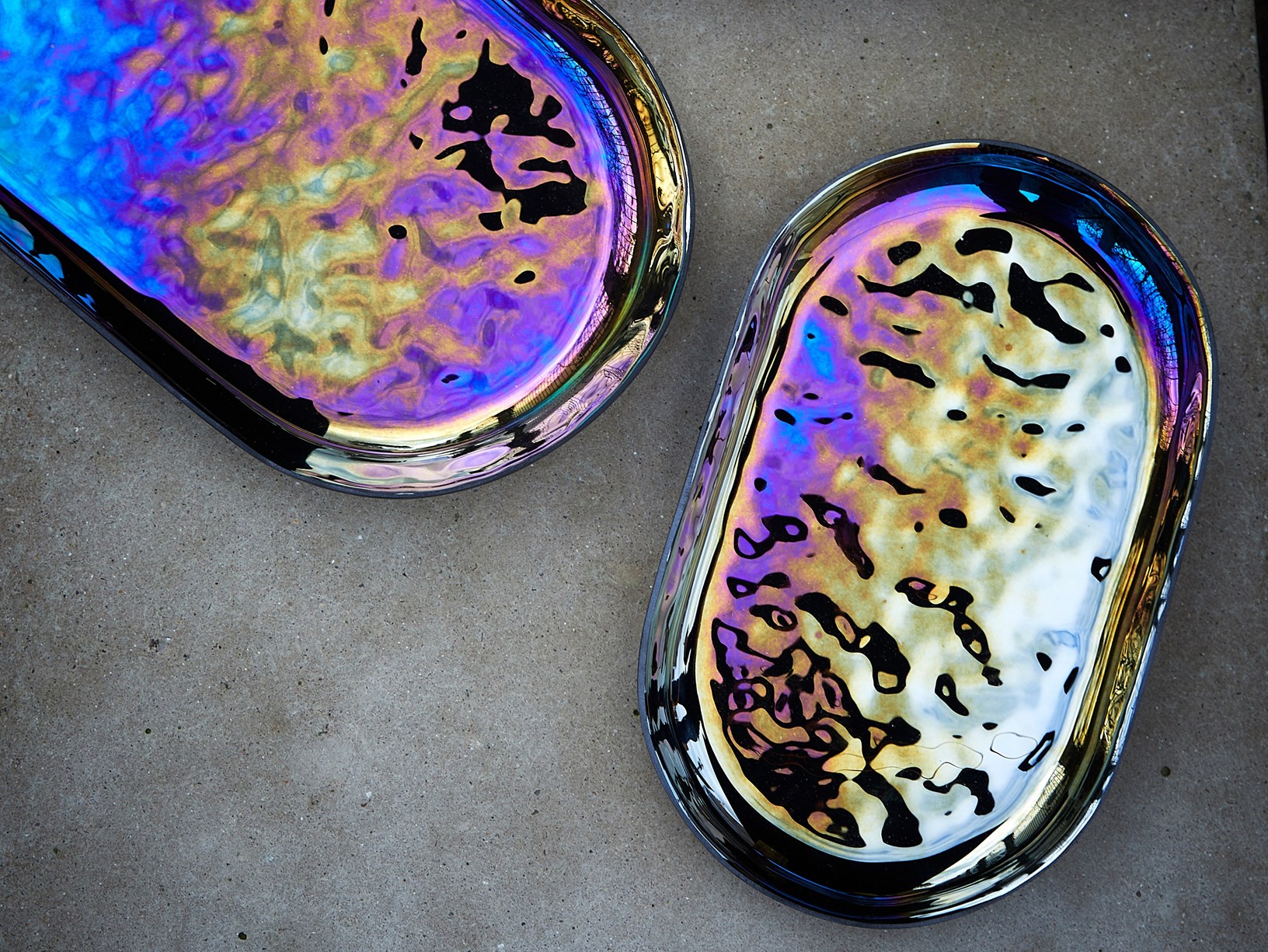 Set Di 3 Biglie Di Vetro Artigianali 16mm - Tema Vita Oceanica (Stella Marina) - Collezione