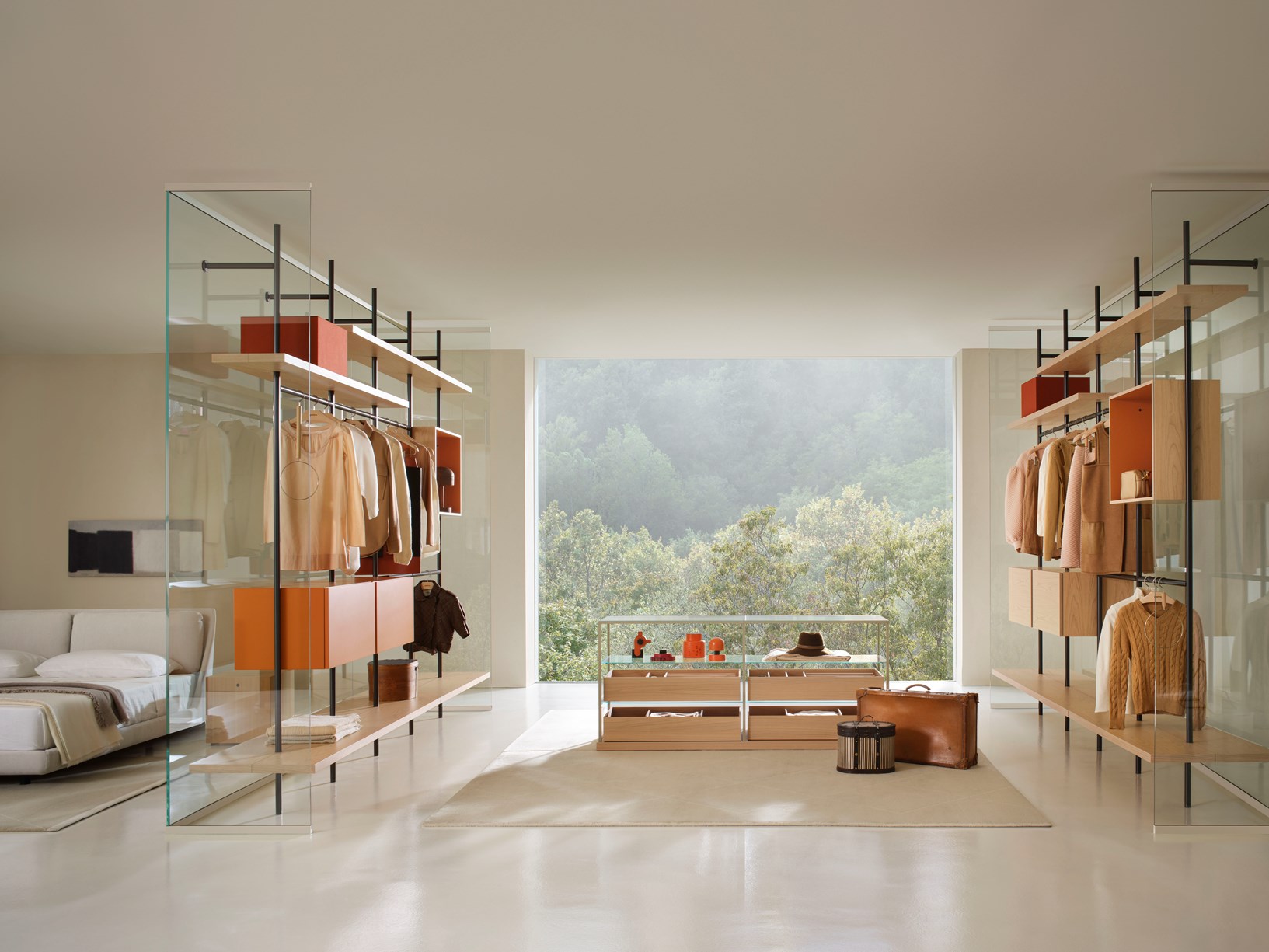 Porro custom walk-in wardrobe and doors