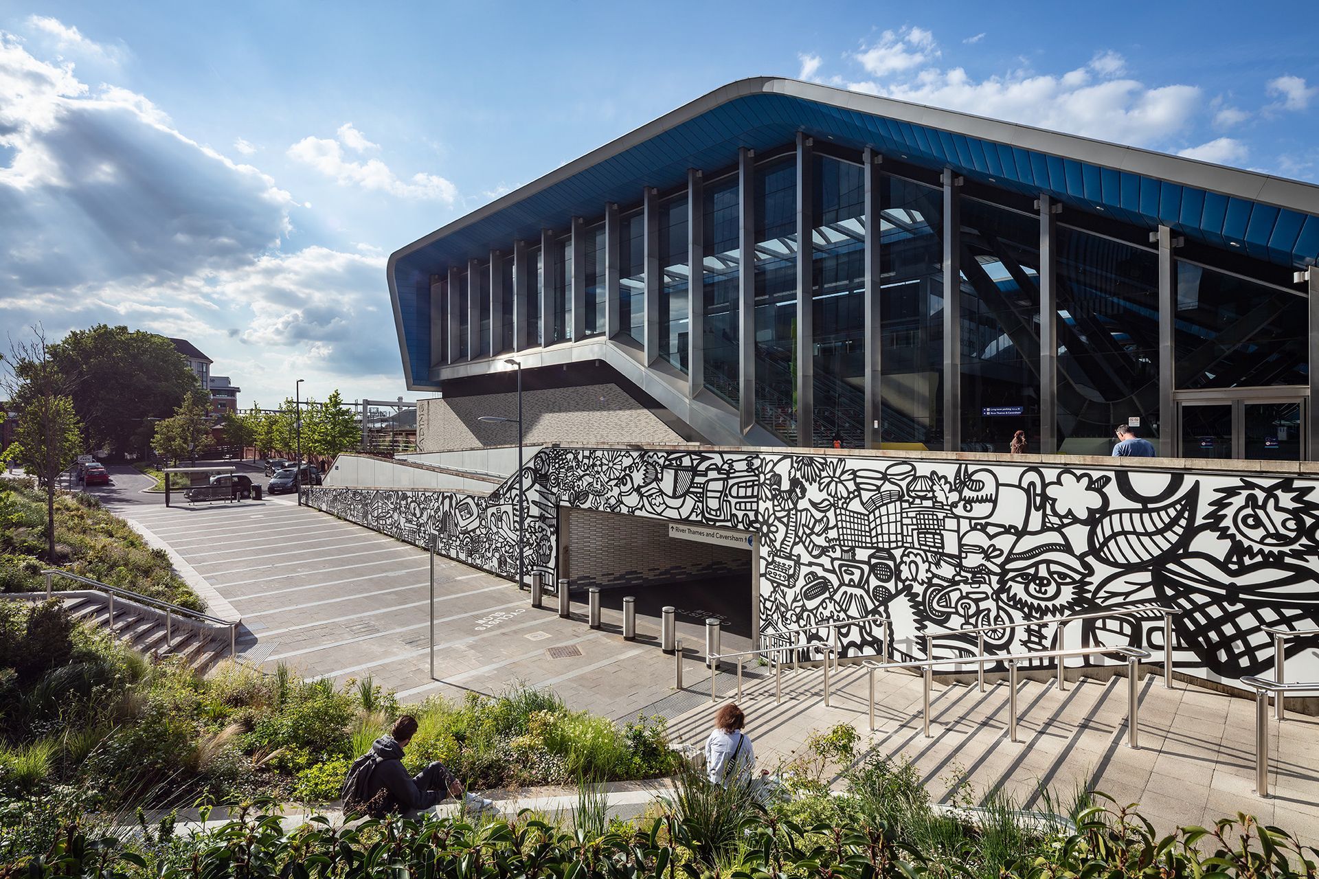 Solid Surface HIMACS for a backlit mural in Reading