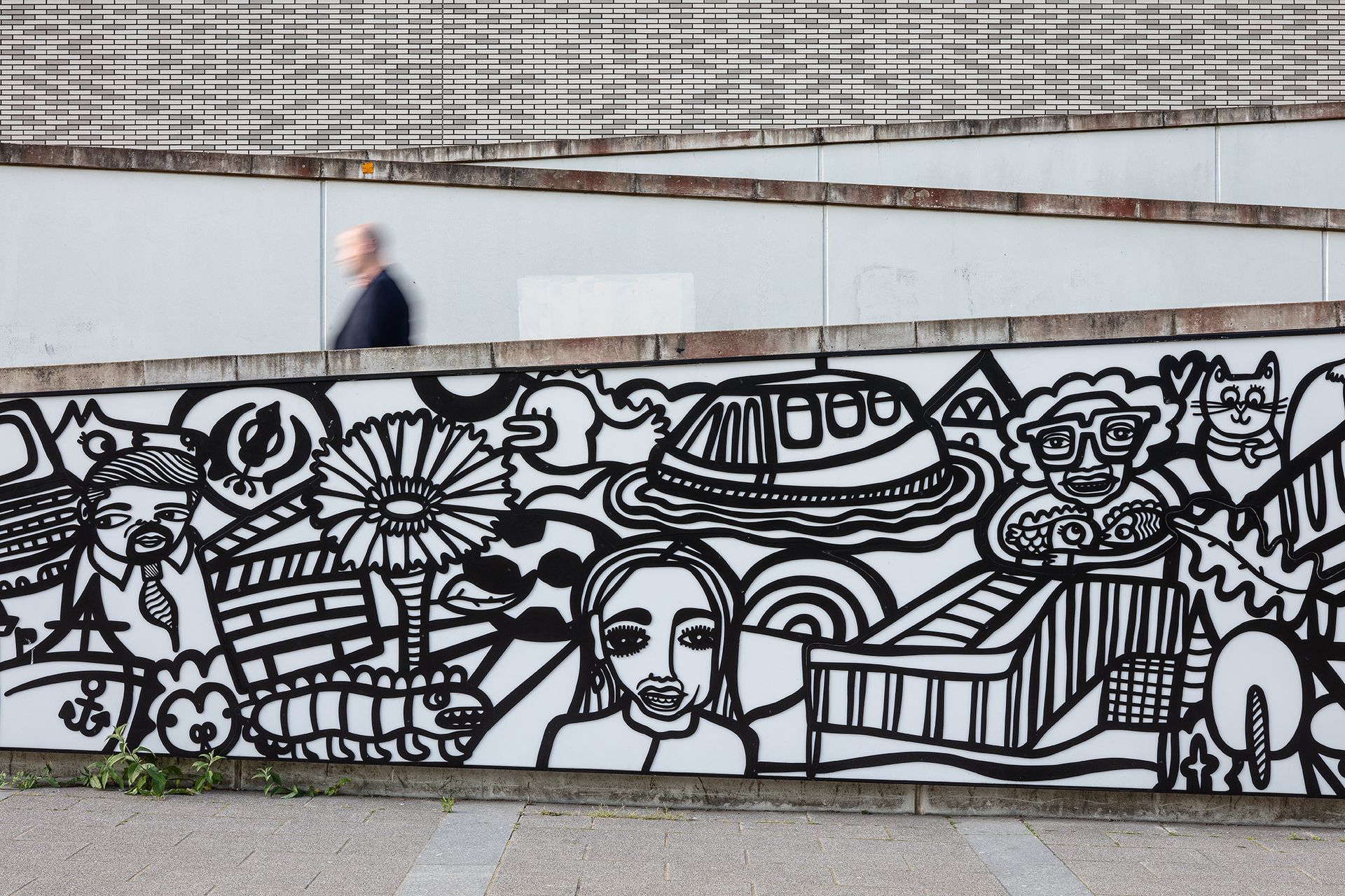 Solid Surface HIMACS for a backlit mural in Reading