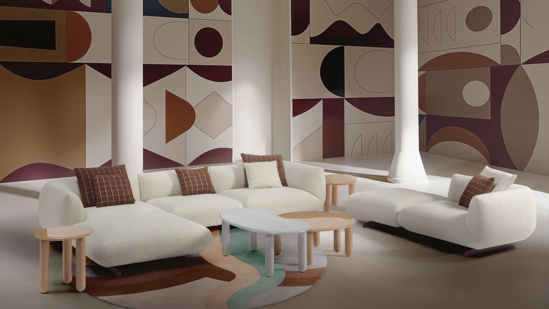 The Kartell sofa designed by Ludovica Serafini + Roberto Palomba
