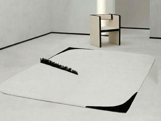 The Carpet Is Inspired by Lucio Fontana's Spatialism