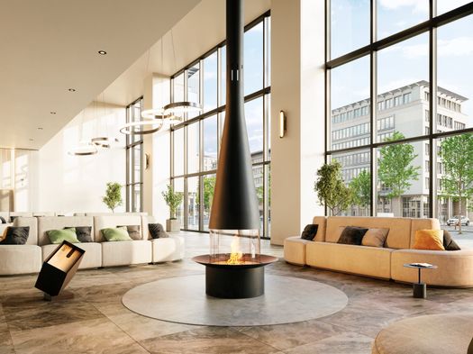 A Totemic Bioethanol Fireplace