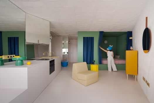 8 smart ideas for separating the living and sleeping areas in a studio apartment