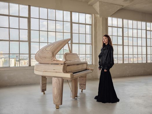Kelly Wearstler's Piano Inspired by the Fluid Movement of Sound Waves