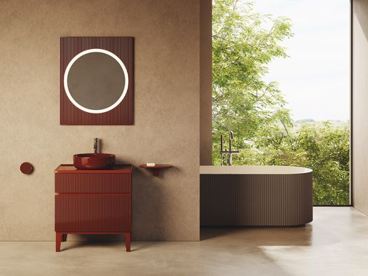 Superfici cannettate, finiture smaltate e proporzioni calibrate: Gisele by Globo