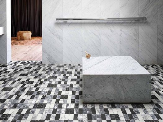 Studio KO by Bisazza: Marble Decorations Inspired by Italian Architecture