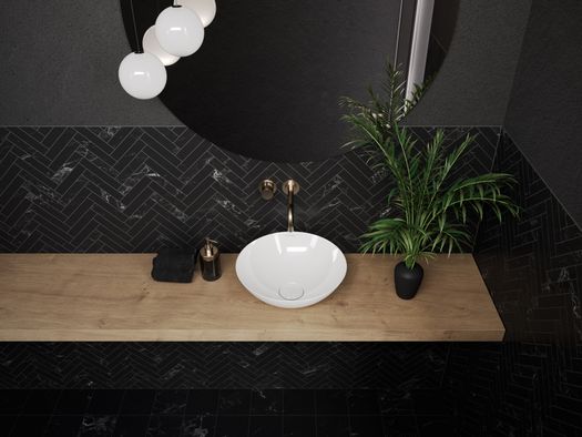 Il bagno plastic-free in acciaio smaltato