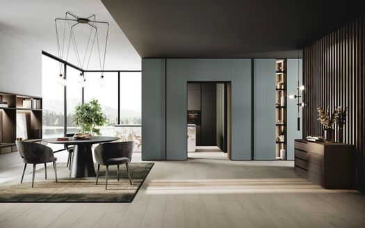 Always by Guzzini & Fontana: continuità tra living e zona notte in chiave Jazz