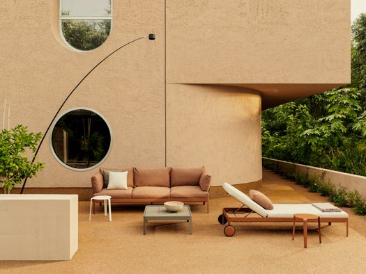 Il sistema outdoor di Kristalia rinasce in alluminio riciclabile al 100%